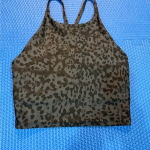 Old Navy Black Leopard Active Top